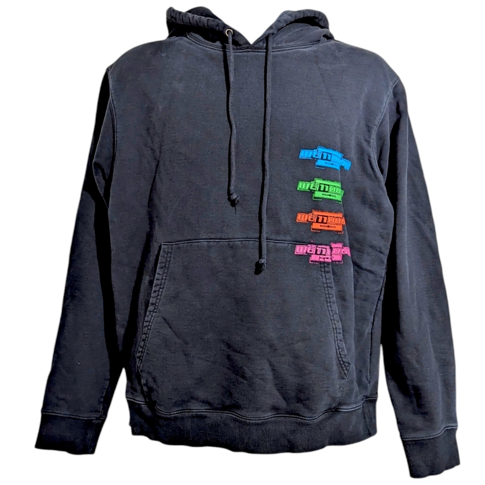 WE11DONE Men's HOODIE "Homesick" 2015 Size Large Distressed Vintage VTG Inspired - Picture 1 of 10